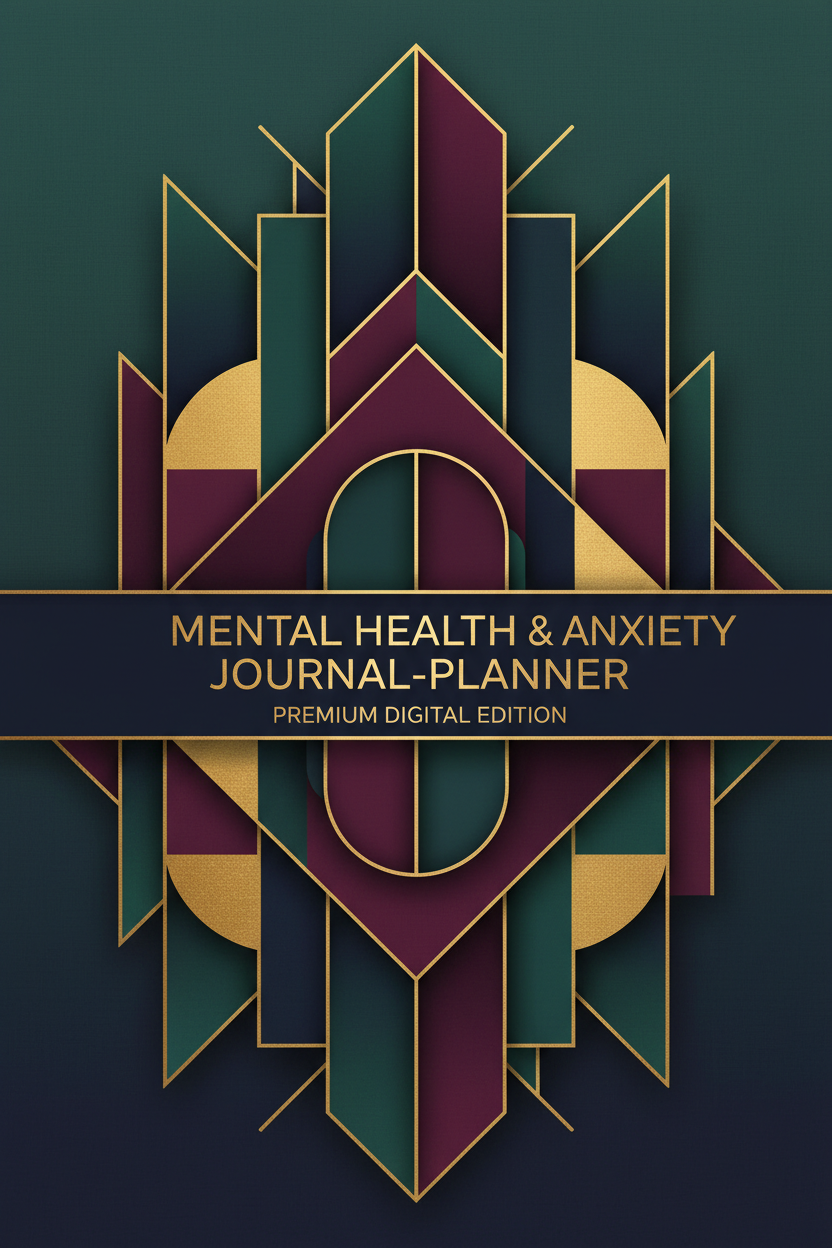 Mental Health & Anxiety Journal-Planner