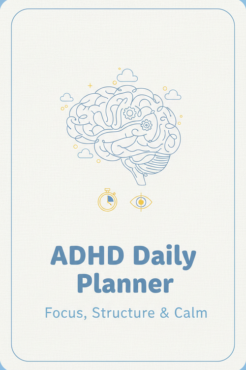 ADHD Daily Planner Cover