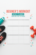 Beginner's Workout Weekly Planner Cover