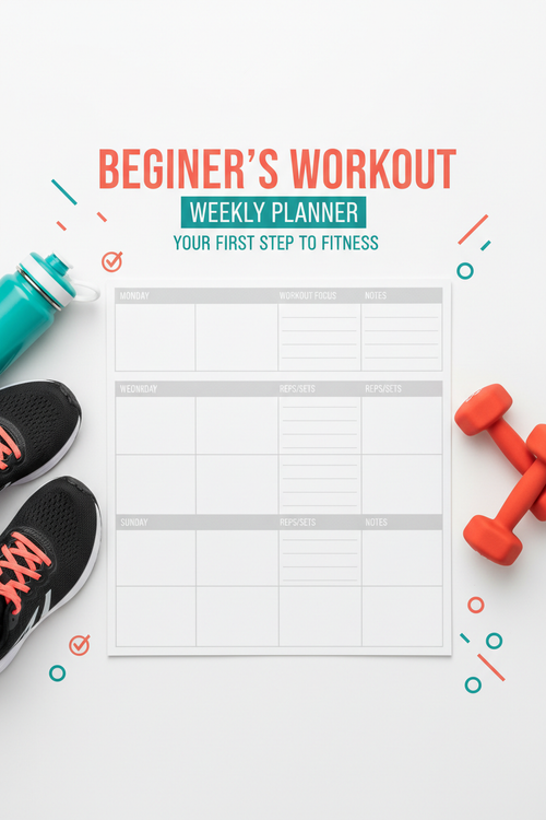 Beginner's Workout Weekly Planner Cover
