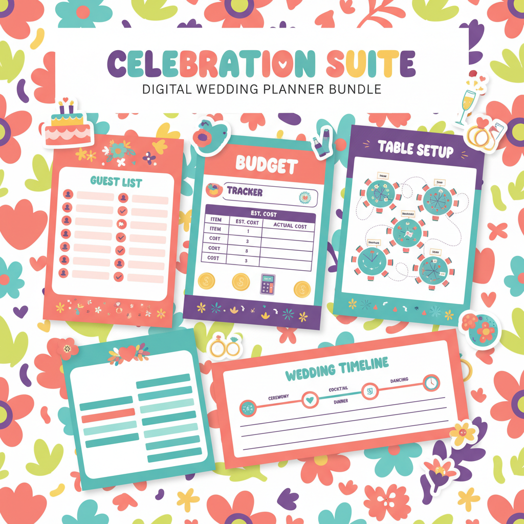 Colorful & Fun Wedding Planner Bundle