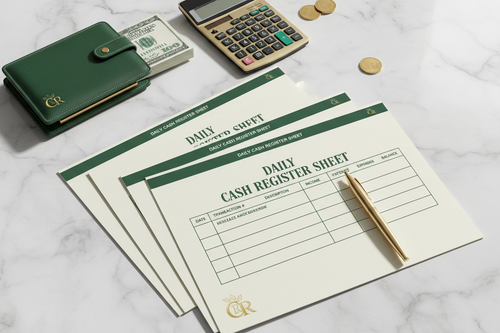 Daily Cash Register Sheet