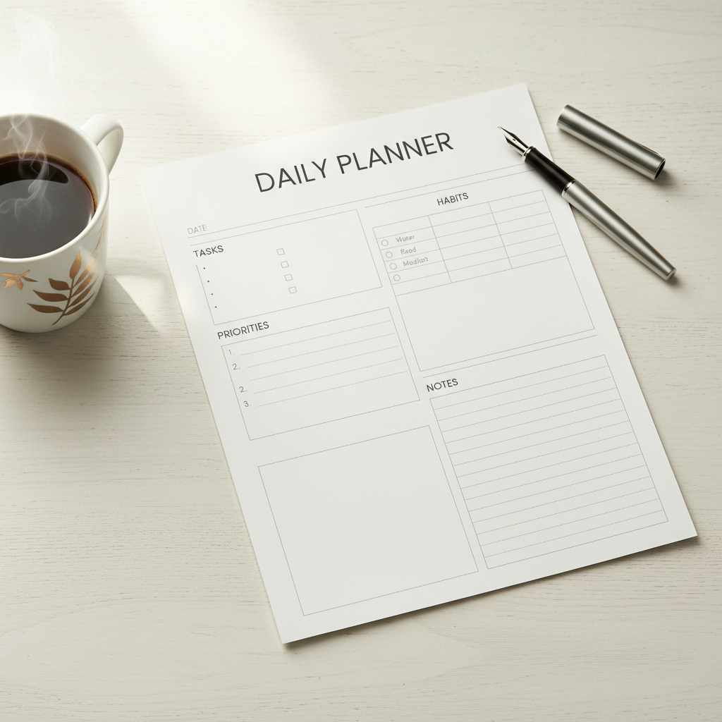 Daily Planner Mockup