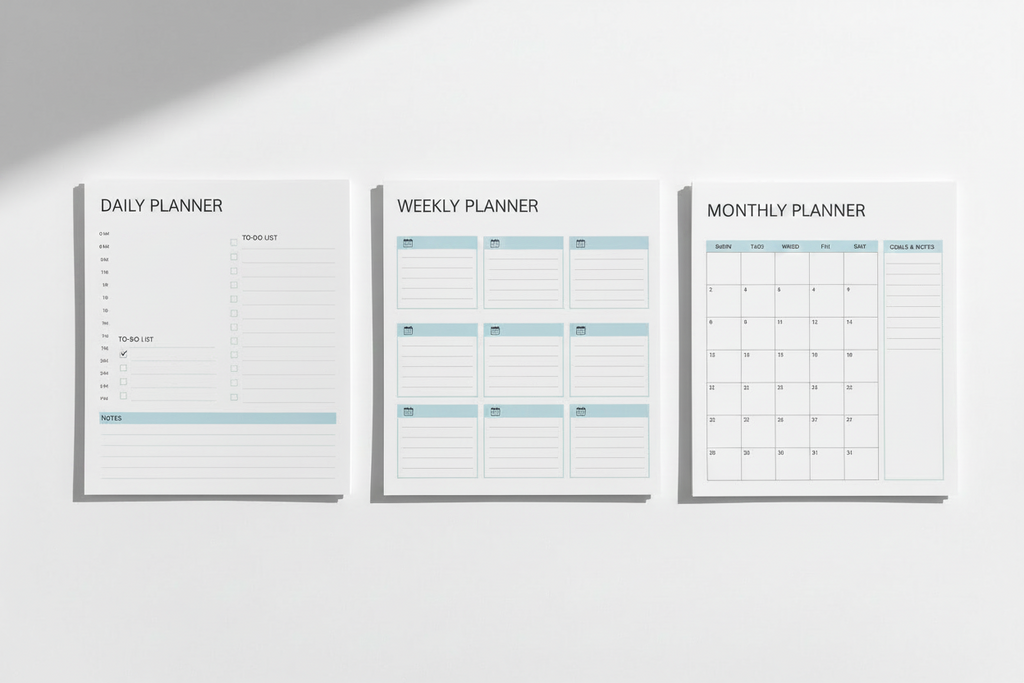 Daily Weekly Monthly Planner Bundle