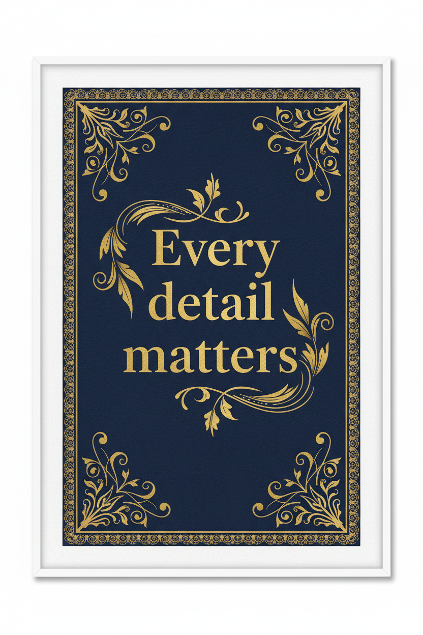 Every detail matters