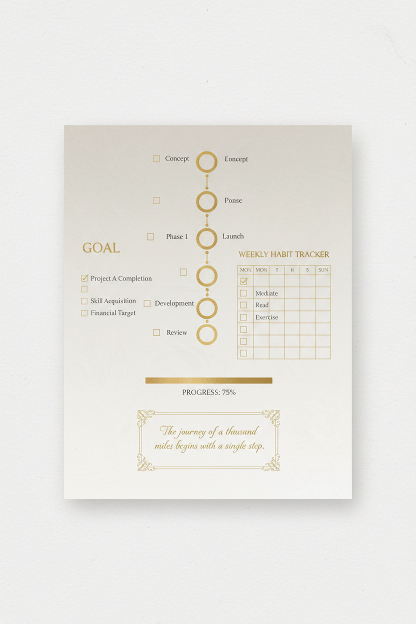 Progress Tracker Fitness Planner Bundle