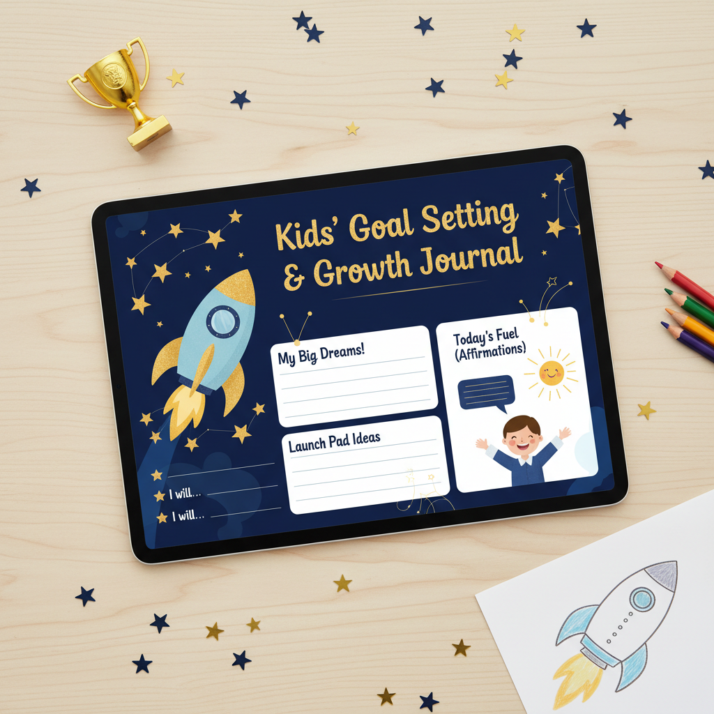 Goal Setting & Growth Journal Mockup