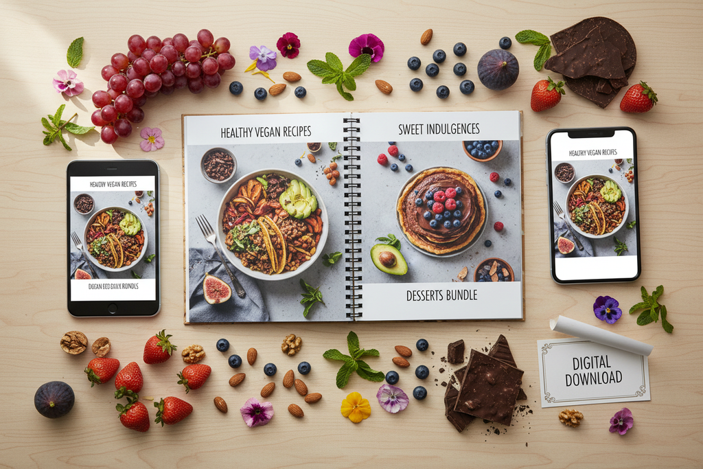 Healthy Vegan Recipes & Desserts Bundle
