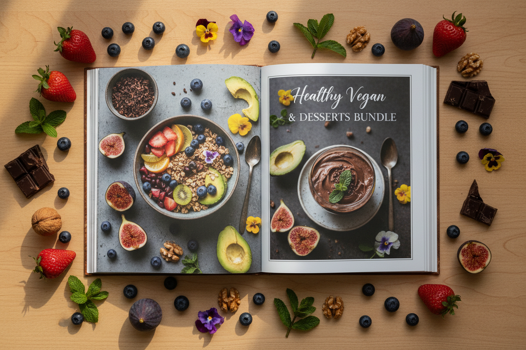 Healthy Vegan Recipes & Desserts Bundle