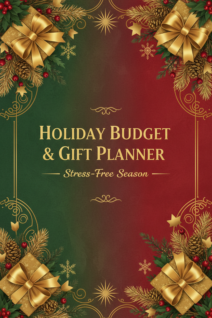 Holiday Budget & Gift Planner Cover