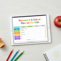 Homework & School Planner Mockup