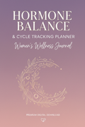 Hormone Balance & Cycle Tracking Planner – Women’s Wellness Journal