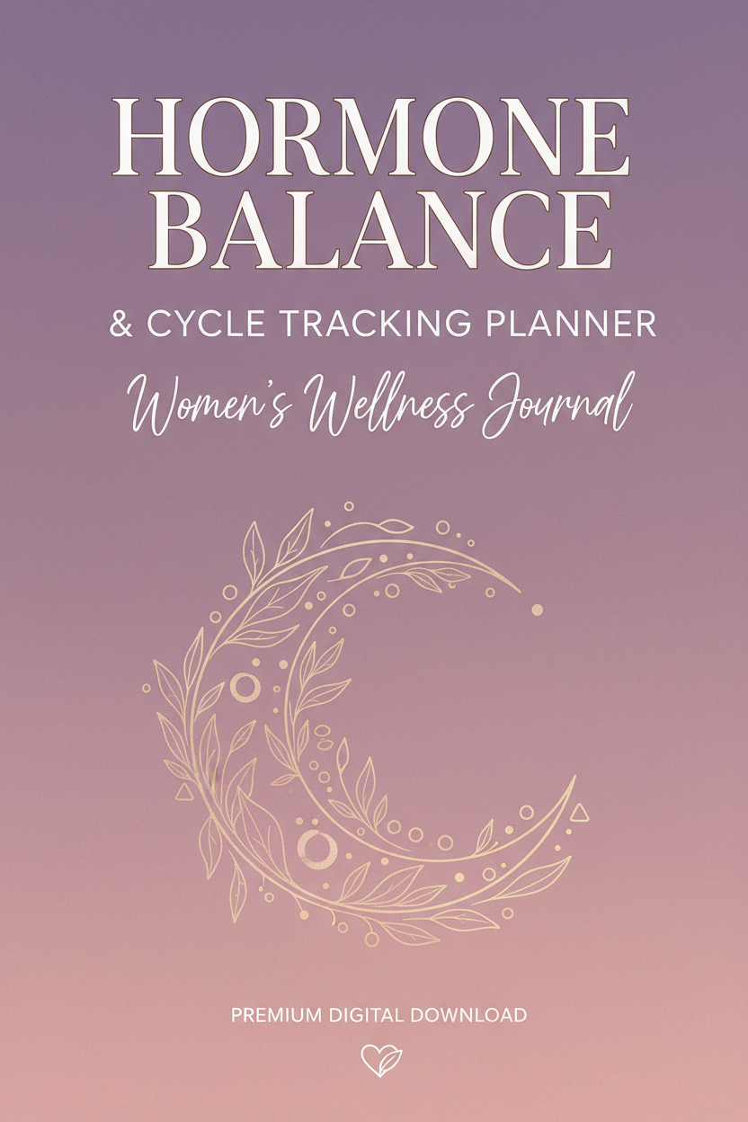 Hormone Balance & Cycle Tracking Planner – Women’s Wellness Journal