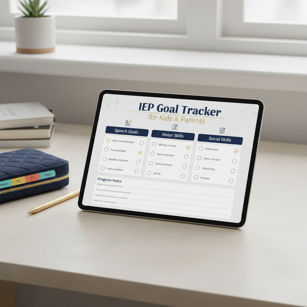 IEP Goal Tracker Mockup