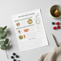 Healthy Meal Planner printable digital template