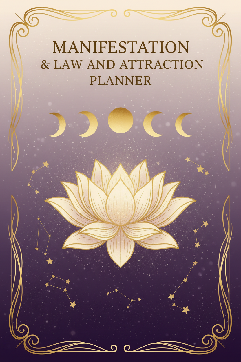 Manifestation & Law of Attraction Planner Cover