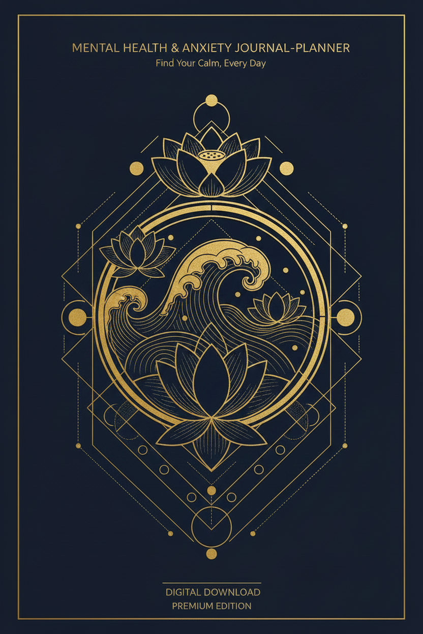 Mental Health & Anxiety Journal-Planner