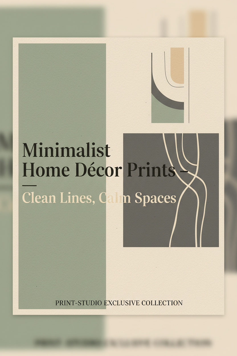 Minimalist Home Décor Prints