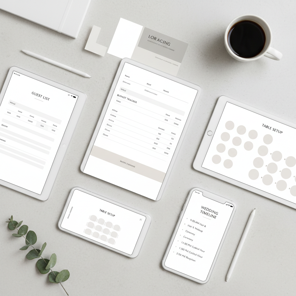 Minimalist & Modern Wedding Planner Bundle