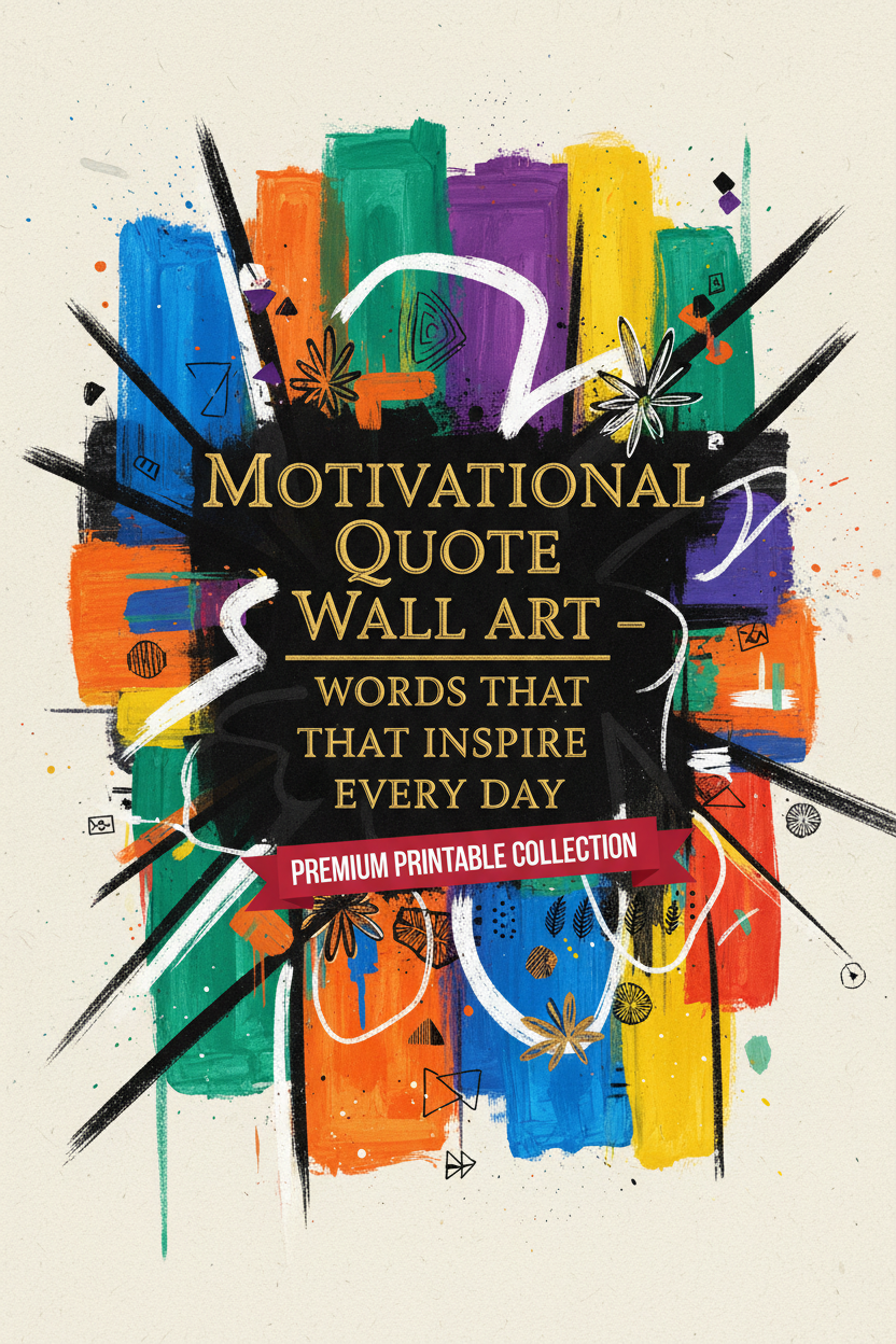 Motivational Quote Wall Art
