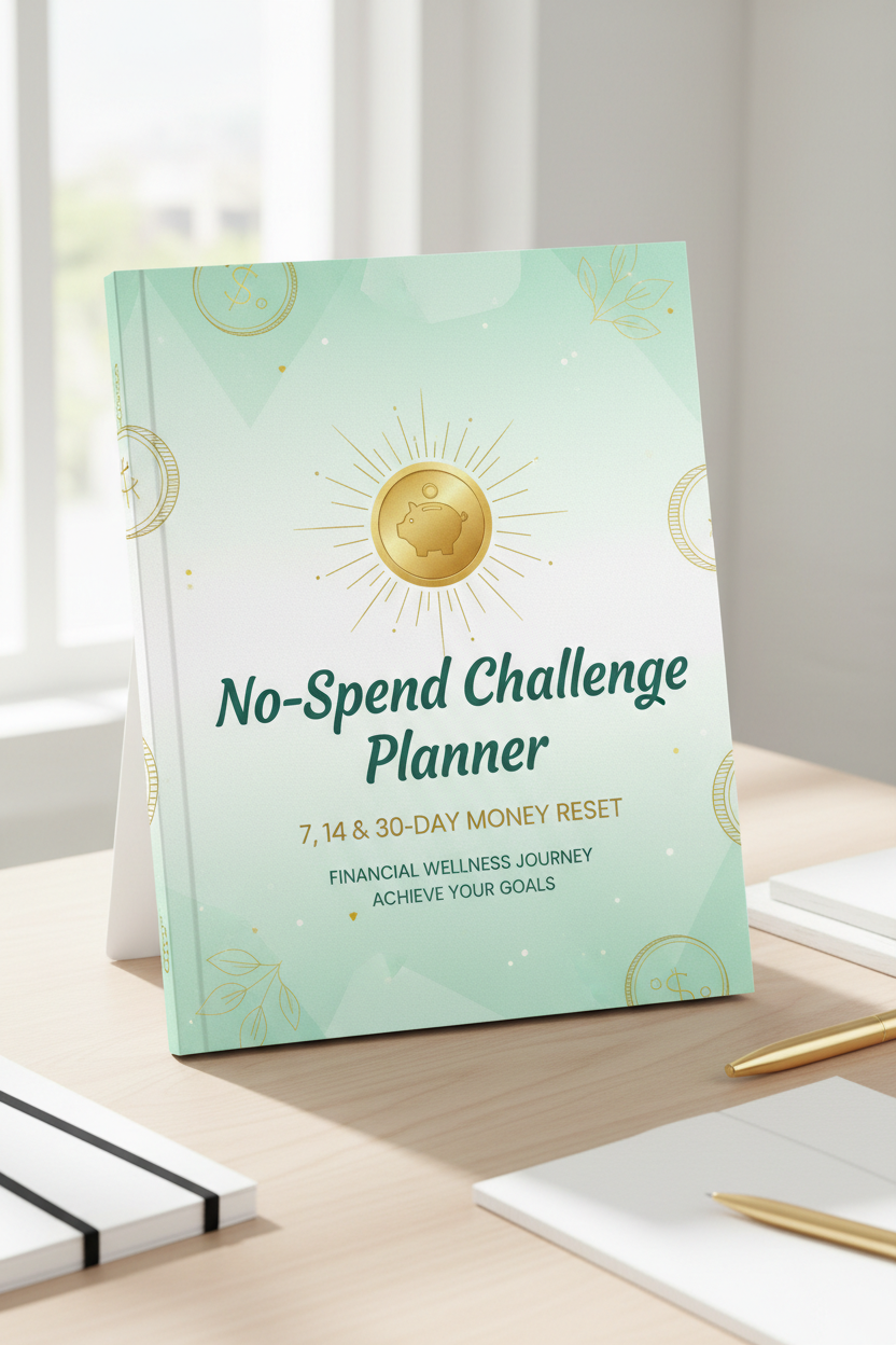 No-Spend Challenge Planner Cover