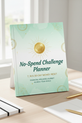No-Spend Challenge Planner Cover