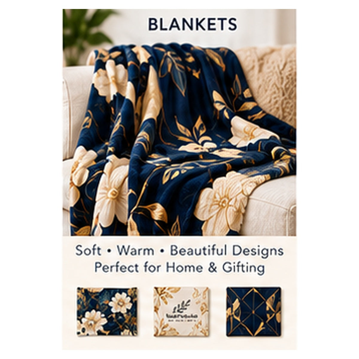 PrintFlowStudio premium blanket product showcase