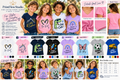 PrintFlowStudio kids extra-short-sleeve V-neck T-shirts with designs colors and size guide