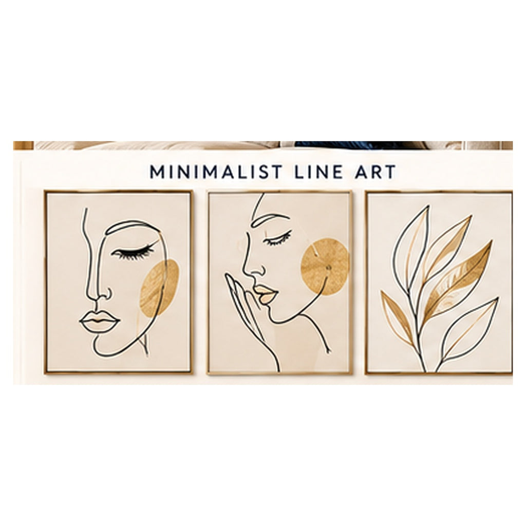 PrintFlowStudio minimalist line art showcase