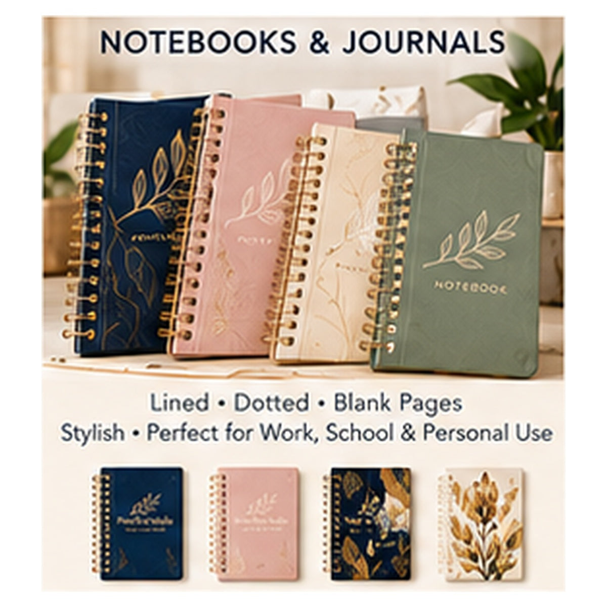 PrintFlowStudio notebooks and journals product showcase