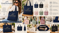 PrintFlowStudio tote bag collection showcase