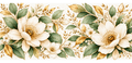 Artwork preview white sage green and gold floral ceramic mug