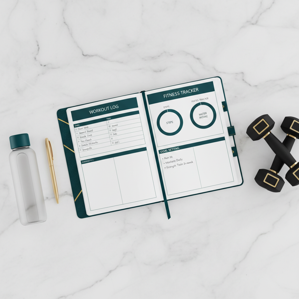 Progress Tracker Fitness Planner Bundle