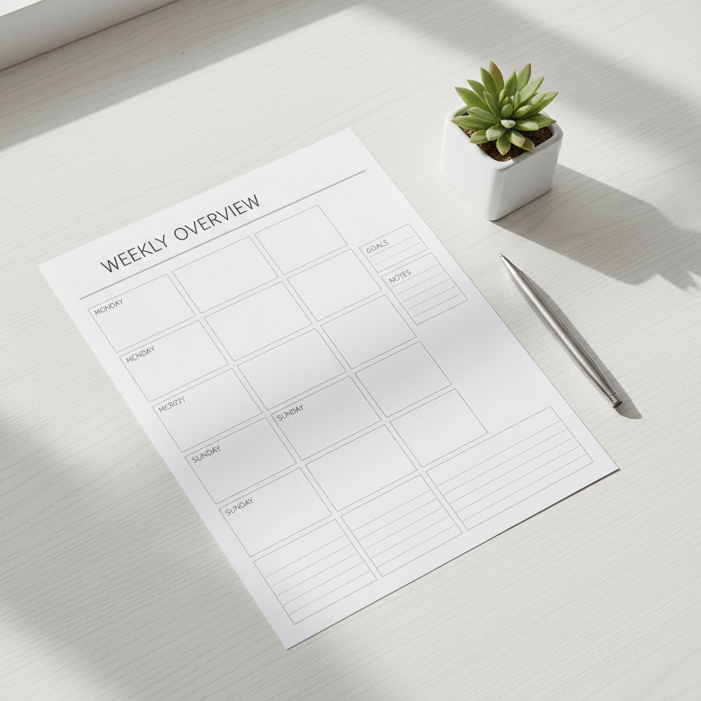 Weekly Planner Mockup