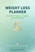 Weight Loss Planner – Mindful Progress Tracker & Meal Planner